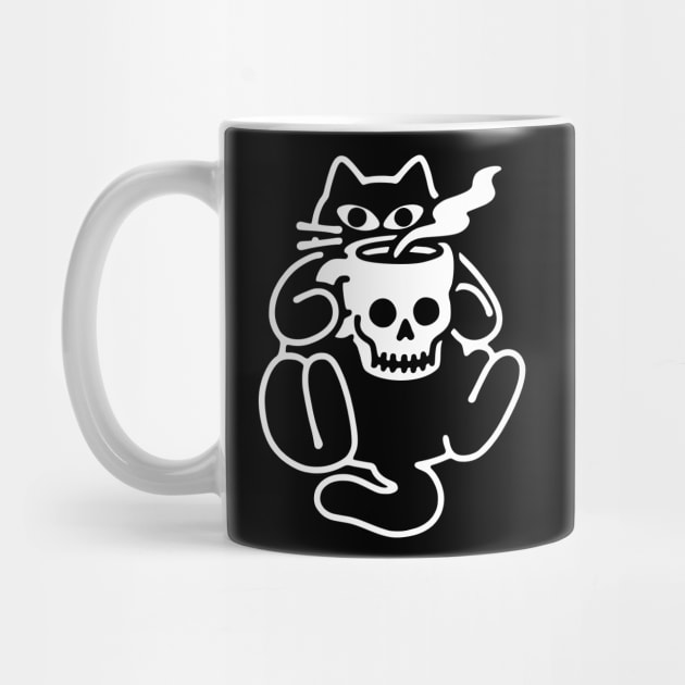 Cat's Skull Mug by obinsun
